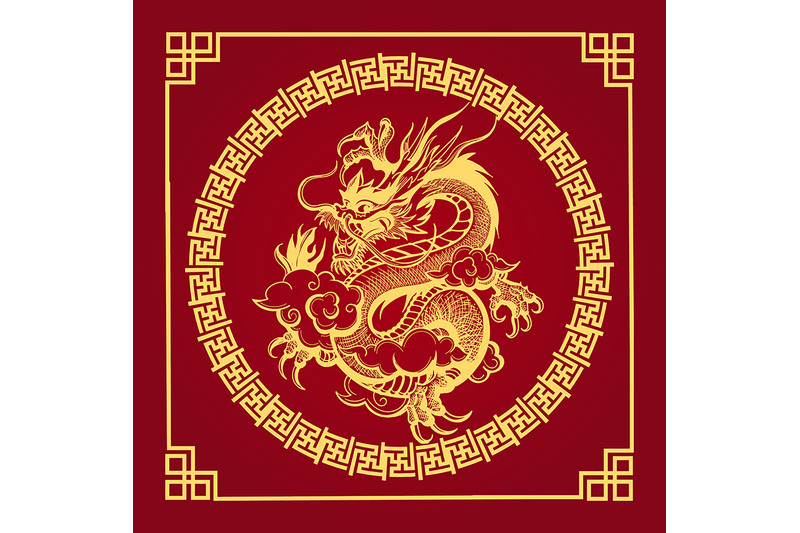 traditional-chinese-golden-dragon-on-red-background