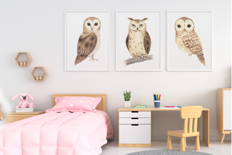 watercolor-woodland-owl-clipart
