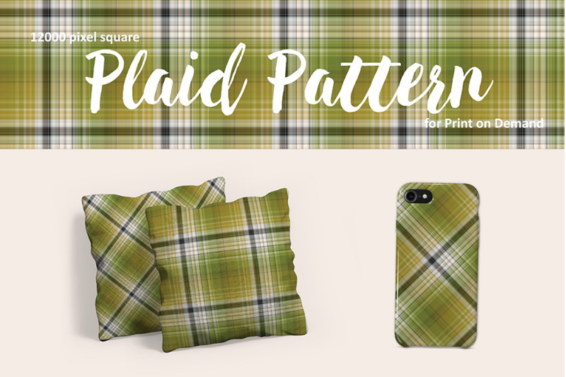 olive-green-plaid-pattern-for-print-on-demand