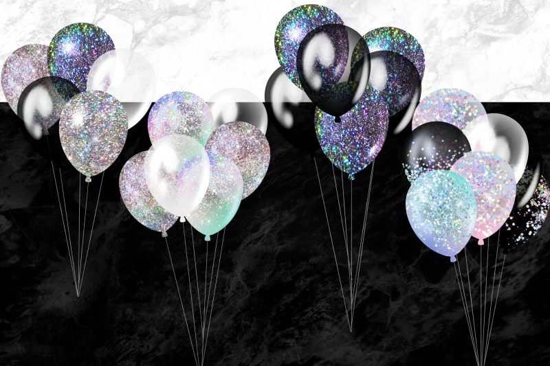 holographic-glitter-balloons-clipart