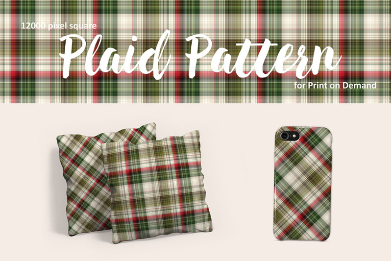 christmas-plaid-in-red-and-green-for-print-on-demand