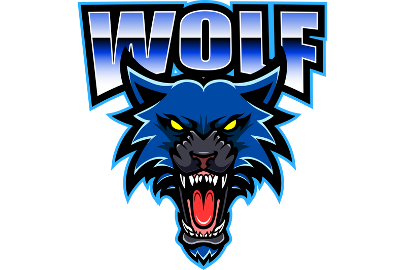 wolf-head-mascot-logo-design