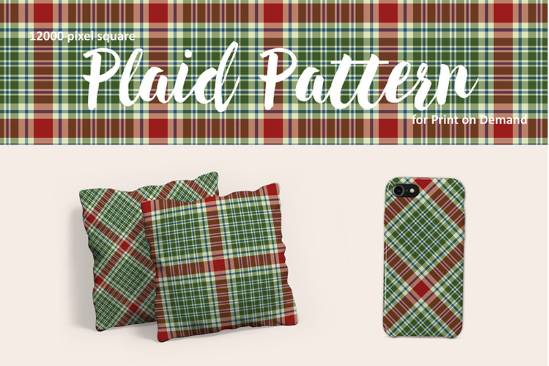 red-green-and-blue-christmas-plaid-for-print-on-demand