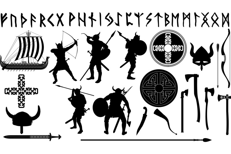 a-large-set-of-vikings-with-their-weapons-and-related-items