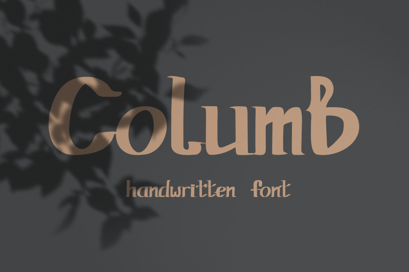 columb-handwritten-font