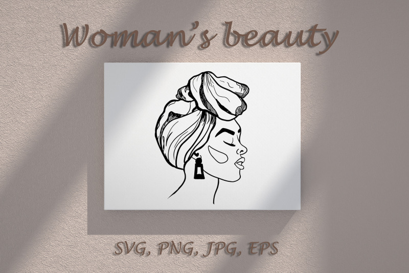 vector-woman-039-s-face-outline-svg