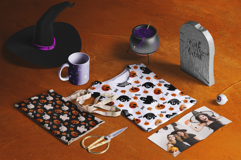 halloween-seamless-patterns-collection