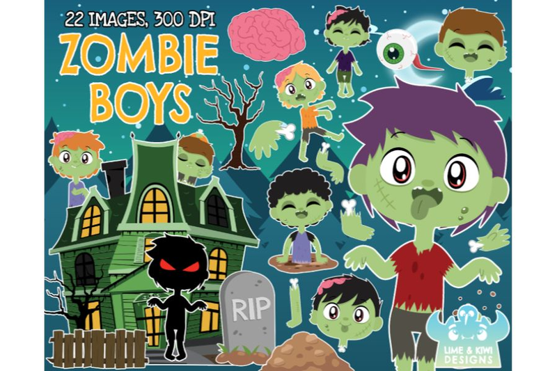 zombie-boys-clipart-lime-and-kiwi-designs