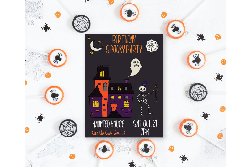 halloween-color-doodles-monster-character-pumpkin-haunted-house