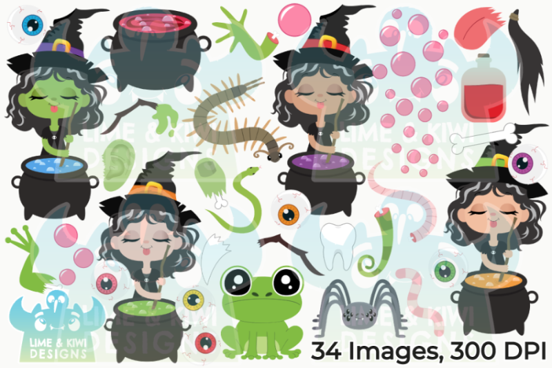 witch-039-s-pantry-clipart-lime-and-kiwi-designs