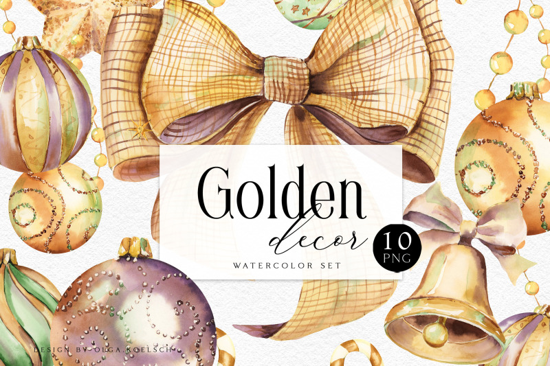 golden-christmas-clipart-watercolor-holiday-clip-art-christmas-png