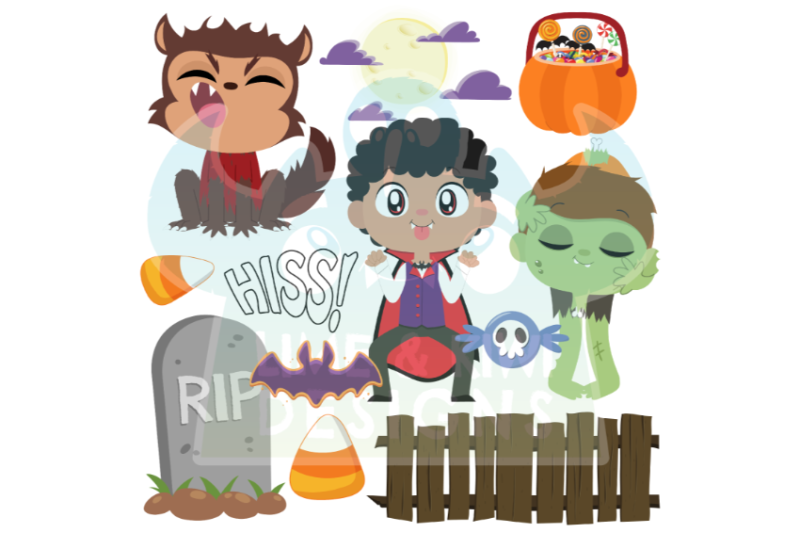 trick-or-treaters-clipart-boys-lime-and-kiwi-designs