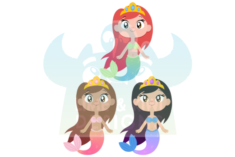 the-little-mermaid-clipart-lime-and-kiwi-designs