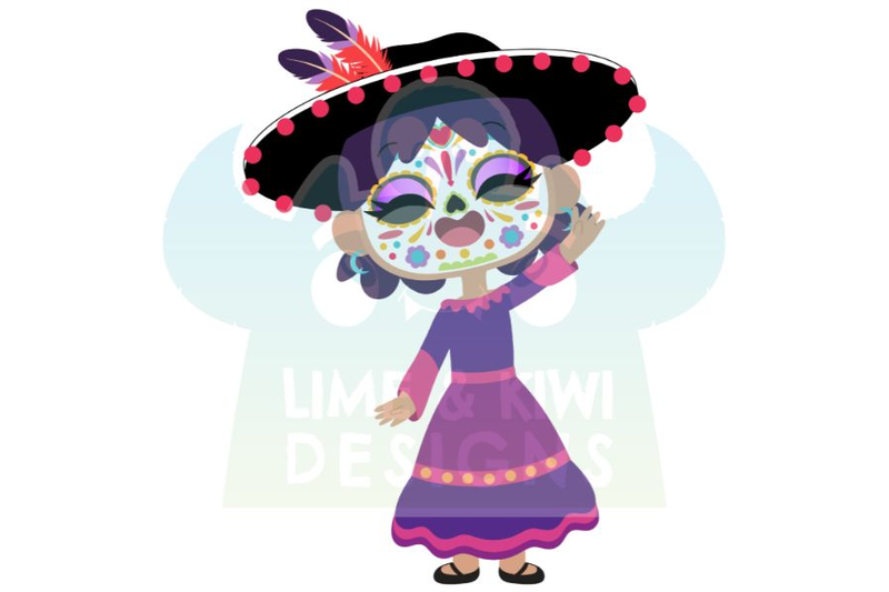 day-of-the-dead-girls-clipart-lime-and-kiwi-designs