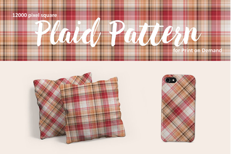 red-tan-and-grey-plaid-pattern-for-print-on-demand