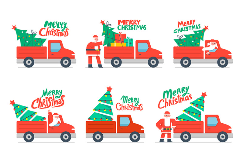 christmas-truck-and-christmas-tree