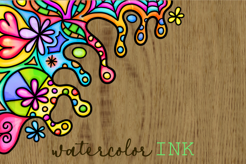 watercolor-folk-art-doodle-borders