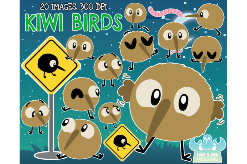 kiwi-birds-clipart-lime-and-kiwi-designs