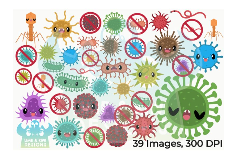viruses-clipart-lime-and-kiwi-designs