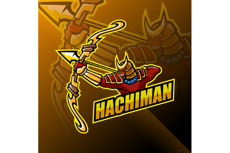 hachiman-esport-mascot-logo-design