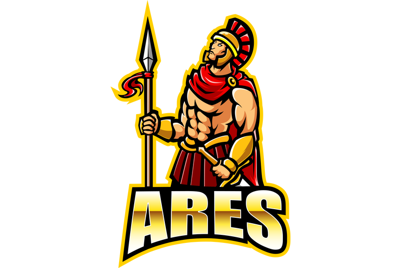 ares-esport-mascot-logo-design