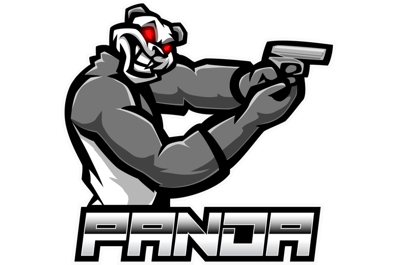 panda-gunner-esport-mascot-logo-design