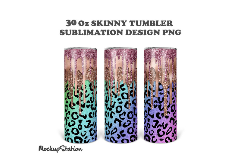 pink-glitter-30oz-skinny-tumbler-leopard-design-png