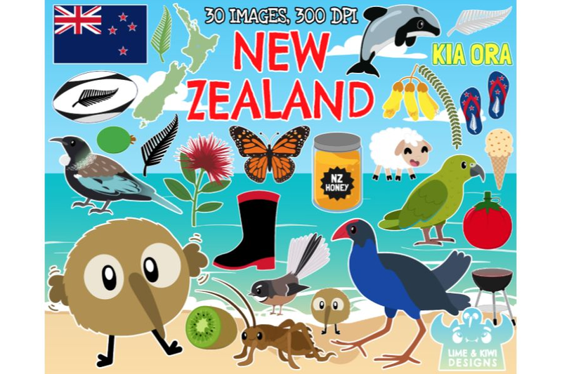 new-zealand-kiwiana-clipart-lime-and-kiwi-designs