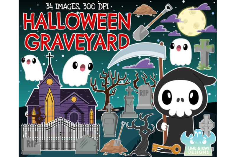 halloween-graveyard-clipart-lime-and-kiwi-designs