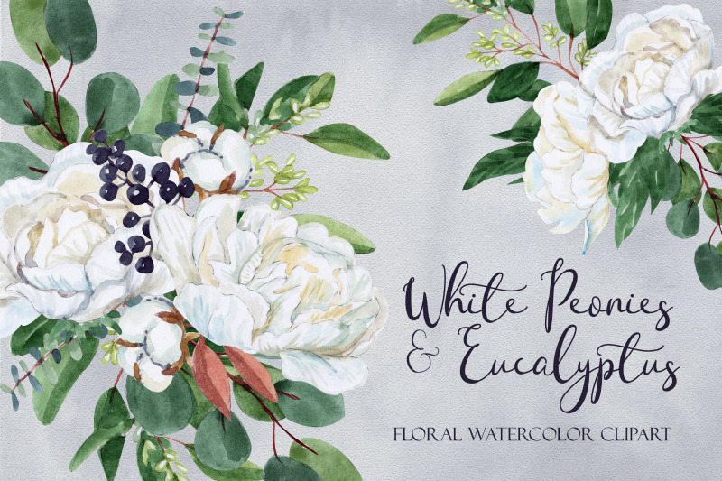 white-peonies-and-eucalyptus-white-wedding-clipart