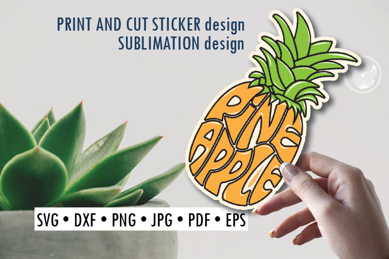 pineapple-print-and-cut-sticker-sublimation-design-for-t-shirts