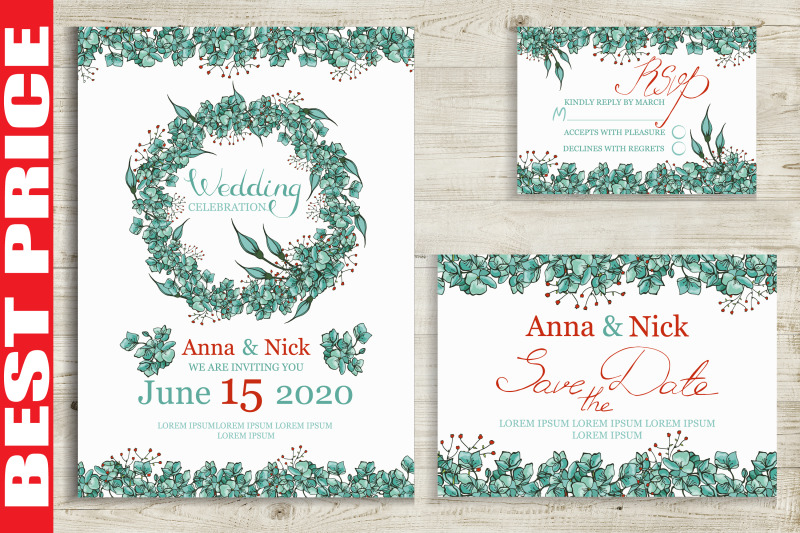 blue-flowers-wedding-invitation-cards