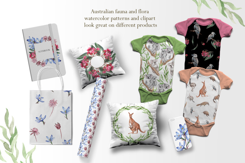 australian-wildlife-watercolor-set-clipart-patterns-amp-animal-posters