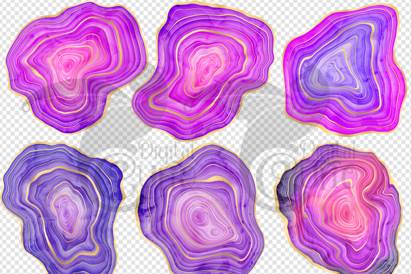 watercolor-purple-agate-clipart