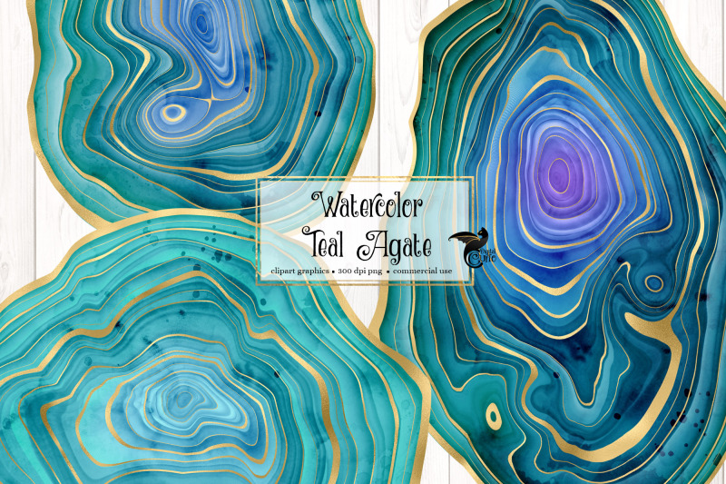 watercolor-teal-agate-clipart
