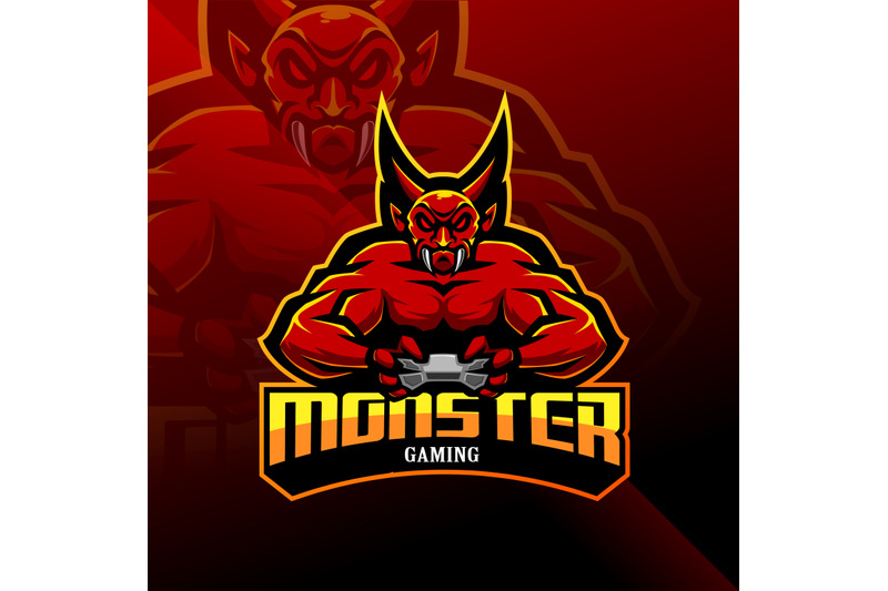 monster-gaming-esport-mascot-logo