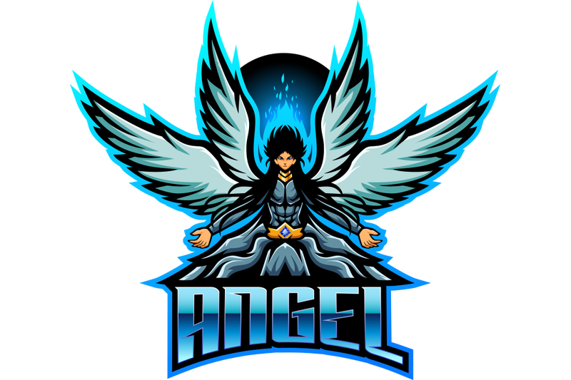 warrior-angel-esport-mascot-logo-design