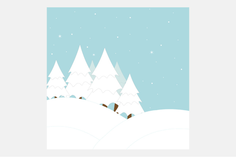 winter-landscape-vector-christmas-trees-vector-winter-svg