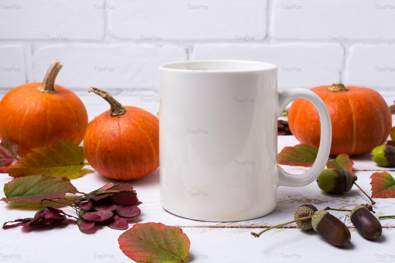 white-coffee-mug-mockup-with-pumpkins-acorns