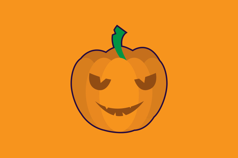 halloween-icon-with-yellow-pumpkin