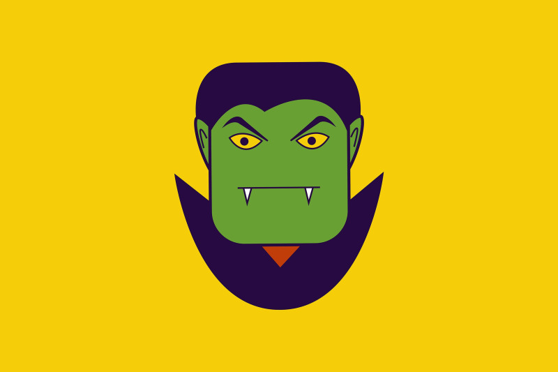 halloween-icon-with-green-dracula