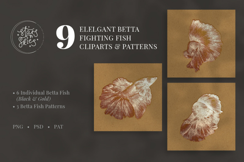 elegant-betta-fighting-fish-clipart-and-patterns