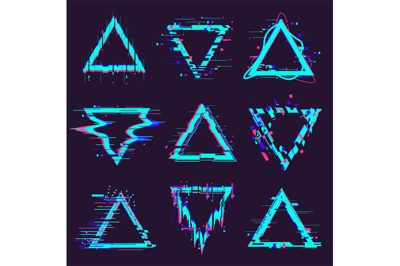 triangle-glitch-frames-distortion-geometry-noise-defect-frame-dynami