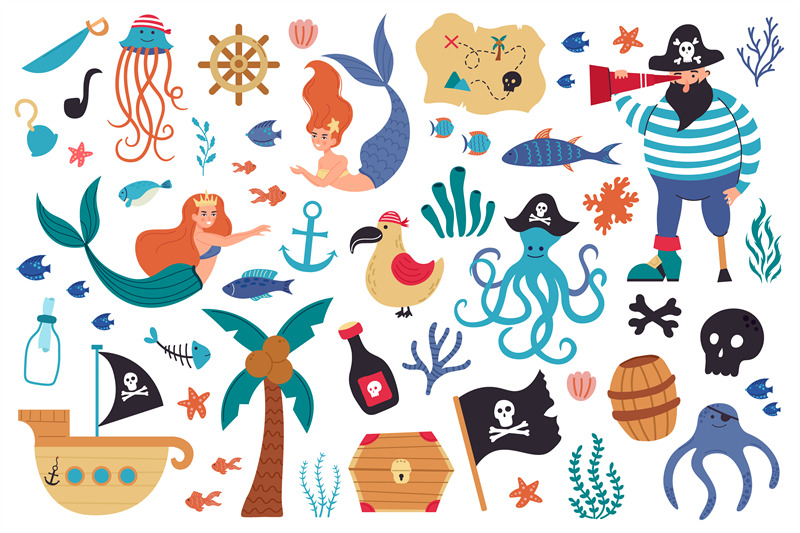 pirates-and-mermaids-sea-underwater-creatures-and-marine-symbols-sai