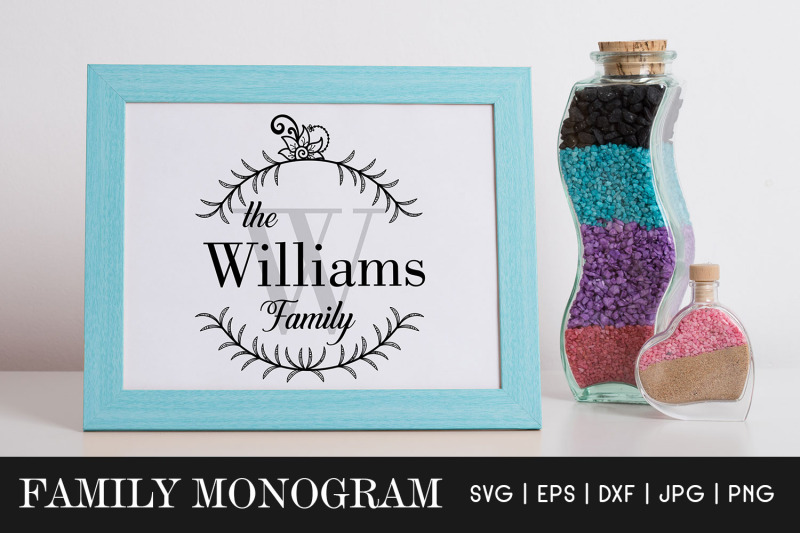 Download Family monogram SVG - Family Name Sign Monogram Frames By ...