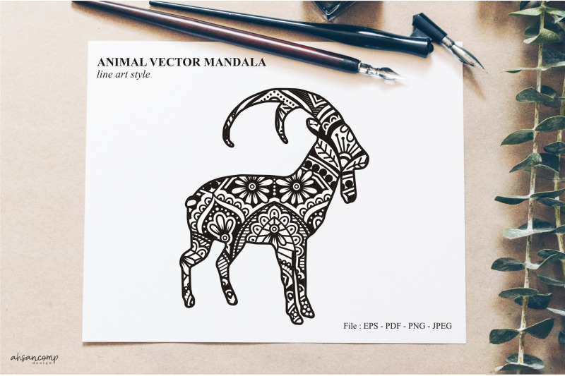 animal-vector-mandala-line-art-style