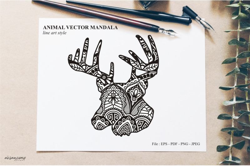 animal-vector-mandala-line-art-style