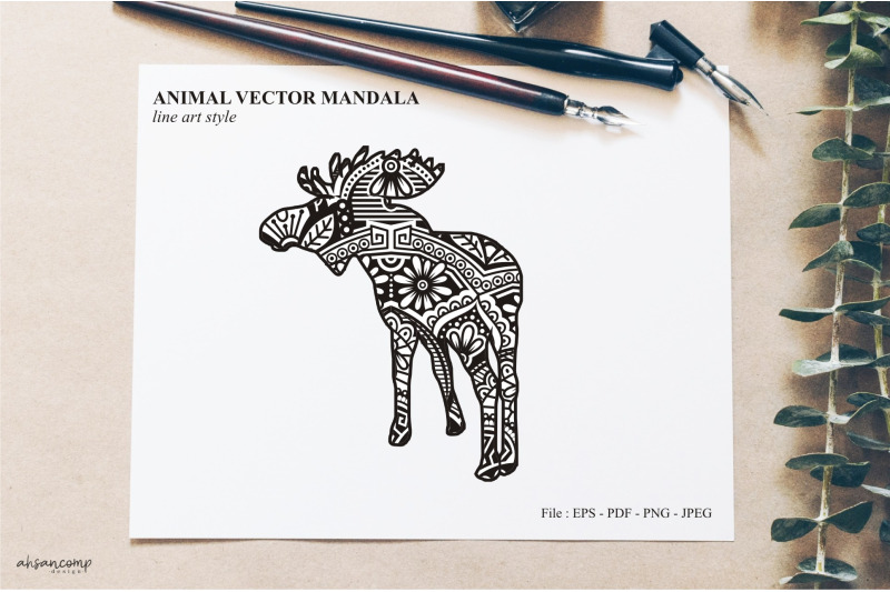 animal-vector-mandala-line-art-style