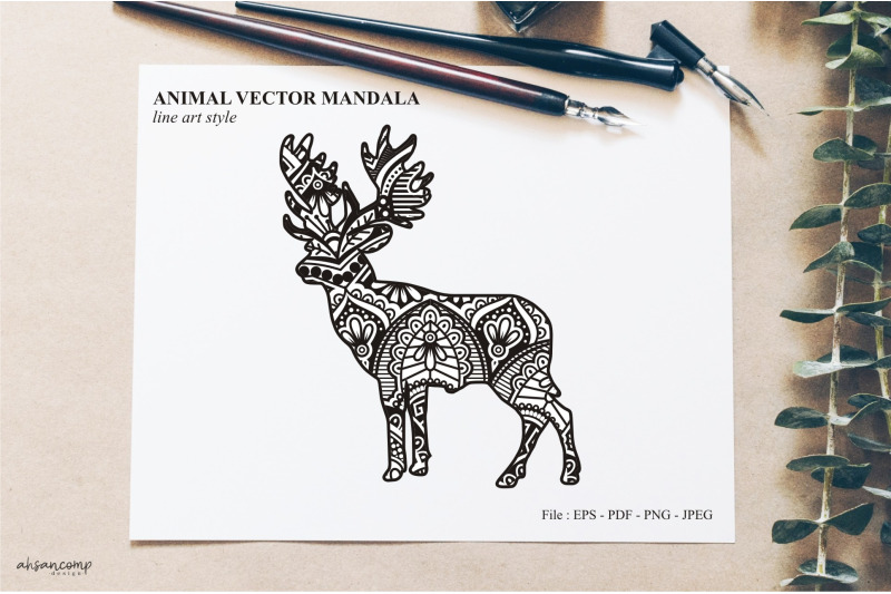 animal-vector-mandala-line-art-style