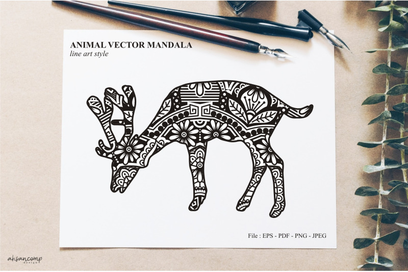 animal-vector-mandala-line-art-style